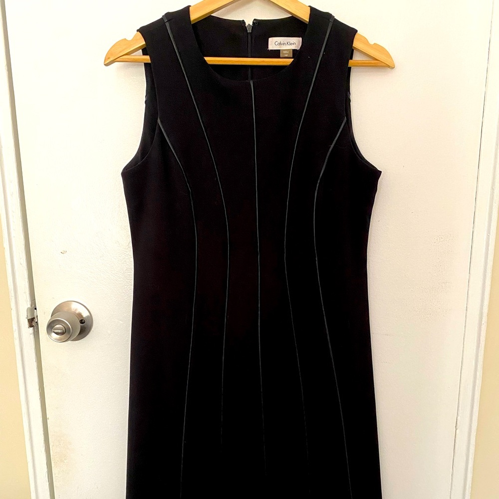 Calvin Klein black sleeveless dress